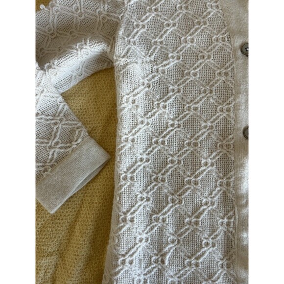 Vintage 100% Virgin Wool Sweater Jacket Size Small Textured Knit Button Closure - Picture 8 of 9